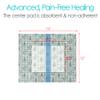 12"x13.7" Waterproof Shower Cover Incision Bandages for Large Wound with No Glue On The Center Adhesive Transparent Shower Protector Post Surgical Water Barrier Guard Pack of 14 view 4