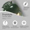 Green Owl Large Urns for Human Ashes Female - Decorative Urn for Human Ashes Male 10 Inch view 4