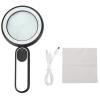 Magnifying Glass, Reading Magnifying Lens, Handheld LED 10X Magnification Magnifier Lens, Adjustable for Reading Observation view 1