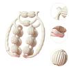 kowaku Massage Roller Relax Roller 20 Wheels, Cellulite Roller Muscle Relaxer Circular Leg Clamps Leg Massage for Tennis Elbow Legs (15Wheels-White) view 2