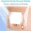 12"x12" Waterproof Shower Cover Incision Bandages for Large Wound with No Glue On The Center Adhesive Transparent Shower Protector Post Surgical Water Barrier Guard Pack of 14 view 3