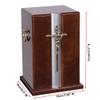 Catholic Funeral Urn With Cross and Vault - Burial Set (Mahogany Urn) view 3