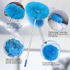 Extendable Microfiber Ceiling Fan Duster with 4-PC Metal Pole, Detachable Dusting Head Reusable Microfiber Cleaner for High Ceilings view 3