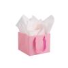 ADIDO EVA 10Pcs Square Gift Bags with Tissue Paper Medium Pink Square Gift Bags with Handles for Party Favor (10x10x10 In, Pink) view 1