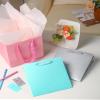 ADIDO EVA 10Pcs Square Gift Bags with Tissue Paper Medium Pink Square Gift Bags with Handles for Party Favor (10x10x10 In, Pink) view 4