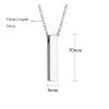 Customized urn necklace Three-dimensional stainless steel memorial jewelry Cremation memorial necklace view 2