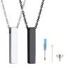 Customized urn necklace Three-dimensional stainless steel memorial jewelry Cremation memorial necklace view 4