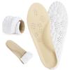 Cowhide 4D Cloud Insoles for Men Women, Cloud Soles for Foot Fatigue Relief, More Breathable Leather Steppers Insoles, Sports Shoe Insoles, Shock Absorption, Foot Pain Relief, M 8-9 Women10-11 view 1