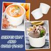 Nuenen 500 Pcs 8 oz Summer Ice Cream Paper Cups Bulk Disposable Dessert Cups Solid Color Paper Dessert Bowls for Snack Sundae Spring Party Favors Ice Cream Bar Supplies (White) view 4