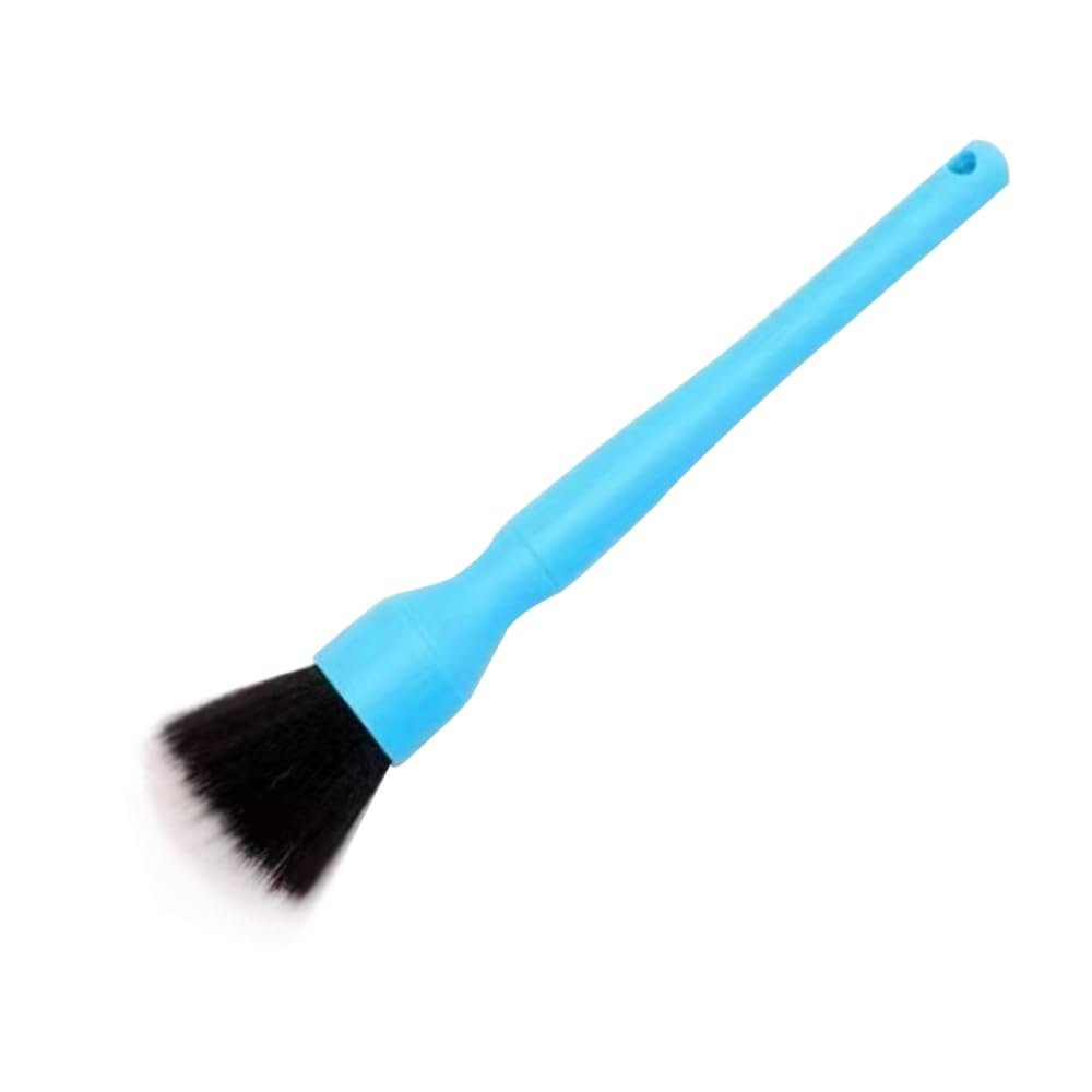Begot Car Detailing Brush, Soft Microfiber Bristles Brush Tool for Car Vents Wheels Cleaning, Lightweight Synthetic Detailing Brush Tool with Ergonomic Grip (Blue-Long Handle)