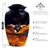 YATHABHISA Sport Cremation Urn for Ashes, Memorial Gift for Adults, Handcrafted Urns for Men & Women, Black, 10 Inch view 2