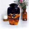 YATHABHISA Sport Cremation Urn for Ashes, Memorial Gift for Adults, Handcrafted Urns for Men & Women, Black, 10 Inch view 4