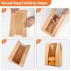100 Pcs Bread Bags for Homemade Bread, ROOKEA Sourdough Paper Bags with Window 13.7x8.2x3.5in Large Kraft Bakery Paper Packaging with Sealing Stickers for Storage Cookie Food Snack Breakfast view 4