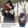 YATHABHISA Guitar Cremation Urn for Human Ashes, Decorative Musical Keepsake Memorial Urns for Adults Men & Women, Dark Blue, Combo (1Pc 10 Inch & 4Pcs 3 Inch) view 3