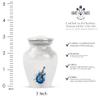 YATHABHISA White Guitar Cremation Urn for Human Ashes, Custom Memorial Urns for Adults, Men & Women, Decorative, 3 Inch view 2
