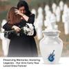 YATHABHISA White Guitar Cremation Urn for Human Ashes, Custom Memorial Urns for Adults, Men & Women, Decorative, 3 Inch view 4