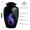 YATHABHISA Decorative Guitar Urn for Human Ashes, Cremation Urns for Adults, Musical Memorial for Men & Women, Black, 10 Inch view 2