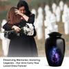 YATHABHISA Decorative Guitar Urn for Human Ashes, Cremation Urns for Adults, Musical Memorial for Men & Women, Black, 10 Inch view 3