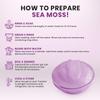 Purple Sea Moss Raw Organic| Makes 160oz of Gel - 100% Wild Crafted| Non-GMO Sun-Dried Mineral Rich Super Food for Energy| Booster Healthy, Immunity Digestion (8oz) view 2