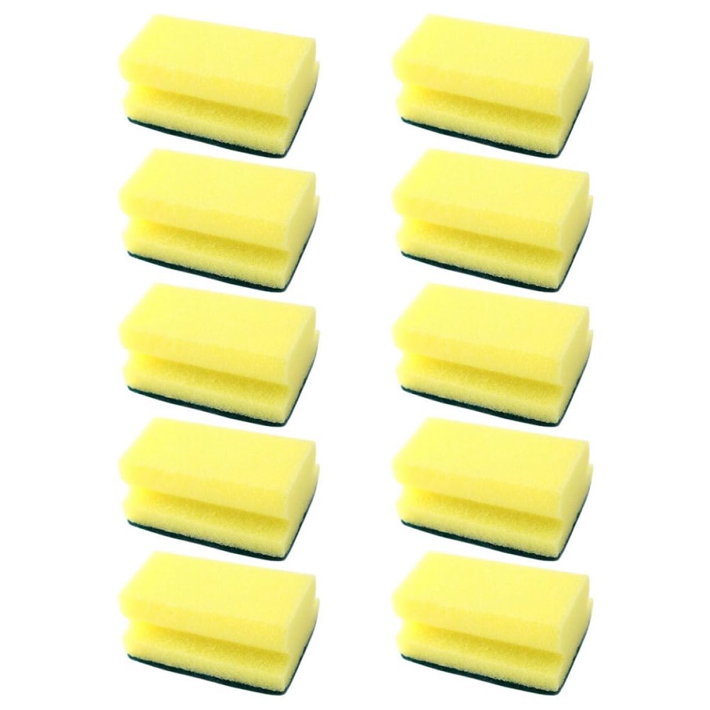 OSOLADY 10pcs Melamine Sponge Pads for Household Cleaning Dish Scrubber Grout Sponge Kitchen Scrubber