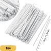 CATSET White Tube Cleaner with Stiff Bristles, 6-Inch (100 Pieces) Bulk, Cotton Material, for Cleaning Tar Resin, Plastic, Metal, Ceramic, and Wood Tubes view 2