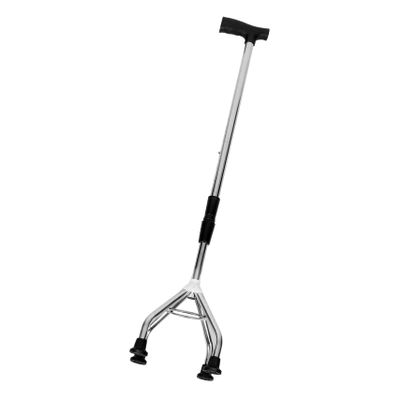 HOLIDYOYO Quad Walking Stick Ergonomic Handle for Seniors Lightweight - Design for Outdoor Activities and Daily Use Four-pronged Base for Stability