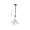 HOLIDYOYO Quad Walking Stick Ergonomic Handle for Seniors Lightweight - Design for Outdoor Activities and Daily Use Four-pronged Base for Stability view 2