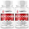 (2 Pack) Super Flow Glycogen Support, Official SuperFlow Advanced Formula Glyco Optimizer Capsules, All Natural Super Flow Pills, Daily Wellness Supplement to Support Healthy Balance (120 Capsules) view 1