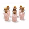 Rose Quartz Crystal Chips Gemstone Bottles Mini Crystals for Spell Jars, Healing Crystals for Vintage Box, Healing Stones Set Witch Gifts Witchcraft Supplies view 2