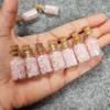 Rose Quartz Crystal Chips Gemstone Bottles Mini Crystals for Spell Jars, Healing Crystals for Vintage Box, Healing Stones Set Witch Gifts Witchcraft Supplies view 4