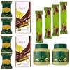 Dubai Chocolate Gift Box, Pistachio Chocolatte 7.05 oz, Pistachioo Cream 10.58 oz, Duo Wafers 1.27 oz, Dubai Chocollate 1.23 oz, Eid, Valentine's Day, Birthday, (Pack of 2) view 1