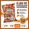 CANDYMAN 8 Pound Assorted Chocolate Candy Variety Pack, Individually Wrapped Bulk Chocolates, Holiday & Gift Candy, Father's Day, Ship with Ice view 2