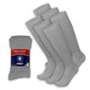 6 Pairs of Diabetic Over The Calf - Knee High Cotton Socks (Gray - 6 Pairs, Fit Men's Shoe Size 12-15) view 1