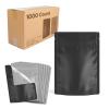 1000 Pcs - 3.6 Inch x 5 Inch PCR Smell Proof Mylar Bags Tamper Evident - 1/8th Ounce (3.5 Grams) (Matte Black With Window (No Tear Notch))