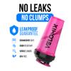 VELOMIX -2 Pack- 28 oz Protein Shaker Bottles for Protein Mixes - 2x Wire Whisk | Leak Proof Shaker Cups for Protein Shakes and Pre Workout | Protein Shaker Bottle Pack (B2) Black/Pink view 3