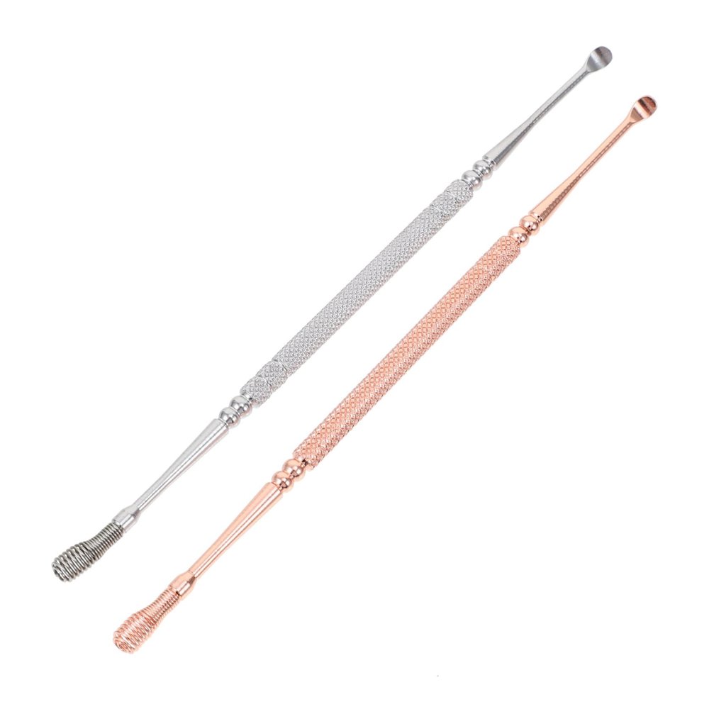 Didiseaon Stainless Steel Double-Headed Ear Spoon Cleaner Ear Wax Remover Tool for Daily Cleaning