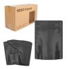 1000 Pcs - 3.6 Inch x 5 Inch PCR Smell Proof Mylar Bags Tamper Evident - 1/8th Ounce (3.5 Grams) (Matte Black (No Tear Notch)) view 1