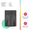 1000 Pcs - 3.6 Inch x 5 Inch PCR Smell Proof Mylar Bags Tamper Evident - 1/8th Ounce (3.5 Grams) (Matte Black (No Tear Notch)) view 2