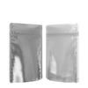 1000 Pcs - 4 Inch x 6.5 Inch PCR Smell Proof Mylar Bags Tamper Evident - 1/4th Ounce (7 Grams) (Matte Silver With Window (With Tear Notch)) view 3