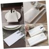 HIAKDOFT 50pcs Hotel Restaurant Family Party Disposable Cutlery Napkin Thick Dinner Napkins White Wedding Reception view 4
