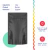 1000 Pcs - 5 Inch x 8.1 Inch PCR Smell Proof Mylar Bags Tamper Evident - Half Ounce (14 Grams) (Matte Black (No Tear Notch)) view 2