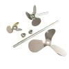 Cosyhat 1pc Lab Stainless Steel Dia 40mm to 120mm Three Blade Propeller Stirring Dispersing Rod with Nut Blade and Rod Choose Separetely(OD 100mm Blade) view 2