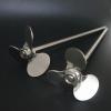 Cosyhat 1pc Lab Stainless Steel Dia 40mm to 120mm Three Blade Propeller Stirring Dispersing Rod with Nut Blade and Rod Choose Separetely(OD 100mm Blade) view 4