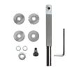 Cosyhat 1 Set Texture Woodturning Tool Thread Spiral Turning Tools Texturing and Spiralling System Alloy Steel Wheel Cutter Woodturning Accessaries view 2