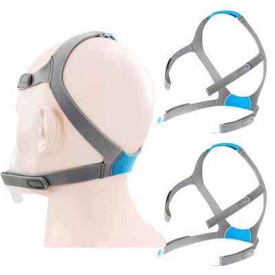 2 Pack Replacement Headgear Strap Compatible with Airfit F30 CPAP Mask, Adjustable Ventilator Mask Headband with Clips