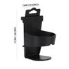 Mobility Cup Holder, Humanized Scooter Water Bottle Holder Black Fine Workmanshi for 70mm Width for Window Slot view 3