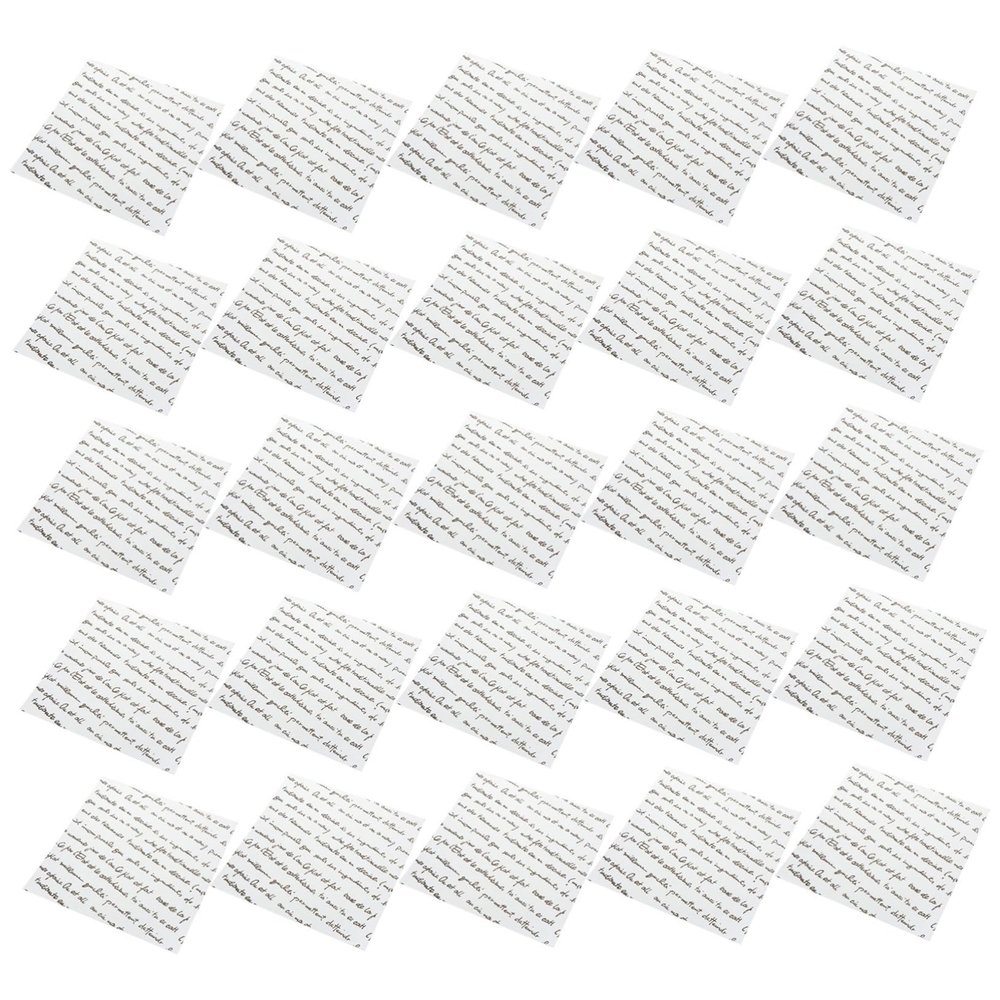 Alipis 50sheets Chicken Roll Wrapping Paper Grease-resistant Food Packaging Retro Design for Burgers Sandwiches and Pastries for Crafting and
