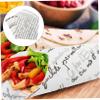 Alipis 50sheets Chicken Roll Wrapping Paper Grease-resistant Food Packaging Retro Design for Burgers Sandwiches and Pastries for Crafting and view 2