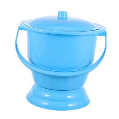 Healeved Portable Urinal Pot Handle for Boys and Girls and Adults Convenient Chamber Pot for Home Use Easy to Clean Elders and Boy Girl Blue