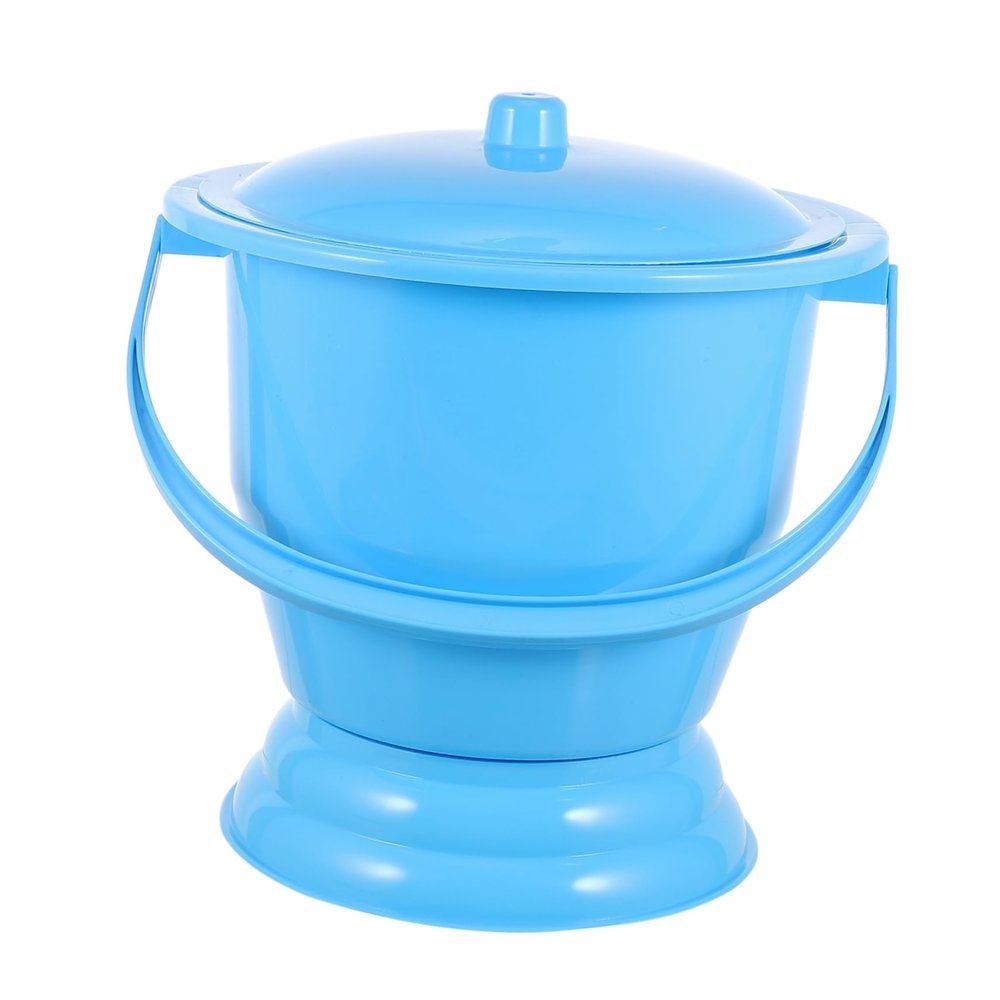Healeved Portable Urinal Pot Handle for Boys and Girls and Adults Convenient Chamber Pot for Home Use Easy to Clean Elders and Boy Girl Blue
